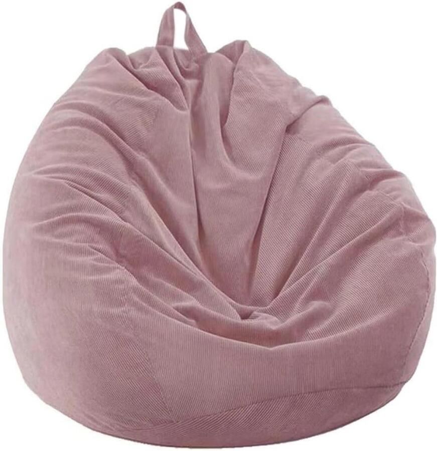 Smoakez Zitzak 100 x 120 cm Corduroy Roze Binnen en Buiten Zitzakhoes