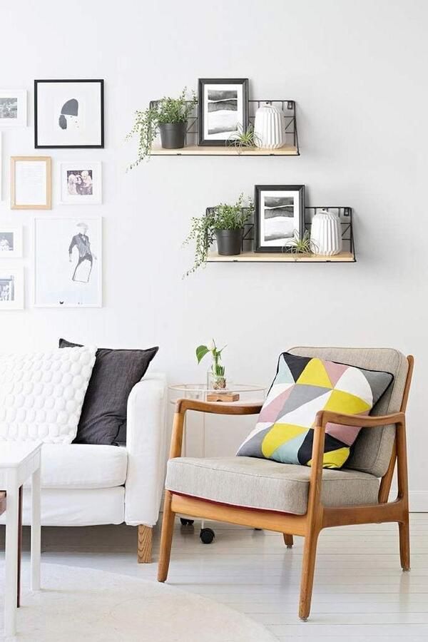 Allecto Premium Zwevende planken set van 2 voor huisdecoratie en opslag Rustieke wandgemonteerde rekken van metaaldraad met displays