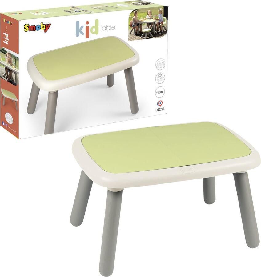 SMOBY Life Kid Table Tafel voor kinderen Groen Vanaf 18m