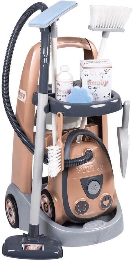 SMOBY Rowenta Trolley en Stofzuiger