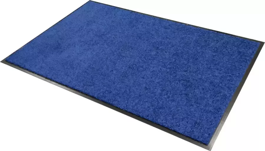 Smophy Home Wash & Clean vloerkleed entree mat voor professioneel gebruik droogloop kleur Azur machine wasbaar 30° 180 cm x 120 cm