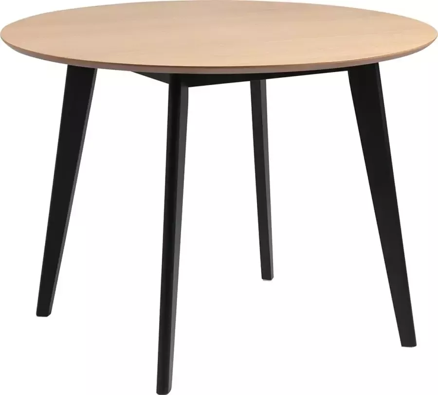 SMUK Eettafel Ø 105 cm Anakin Eik Zwart