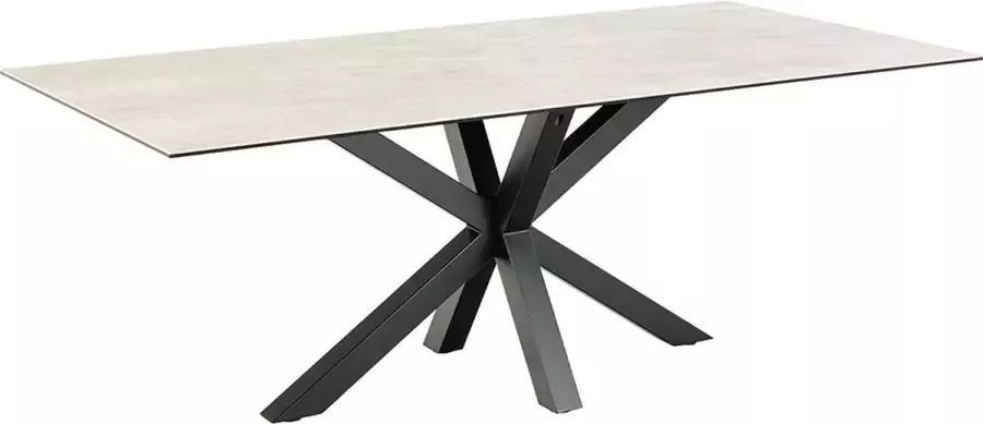 SMUK Eettafel 200 cm Kesia Keramiek Grijs