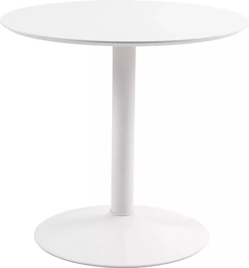 SMUK Eettafel Ø 80 cm Lathan Wit