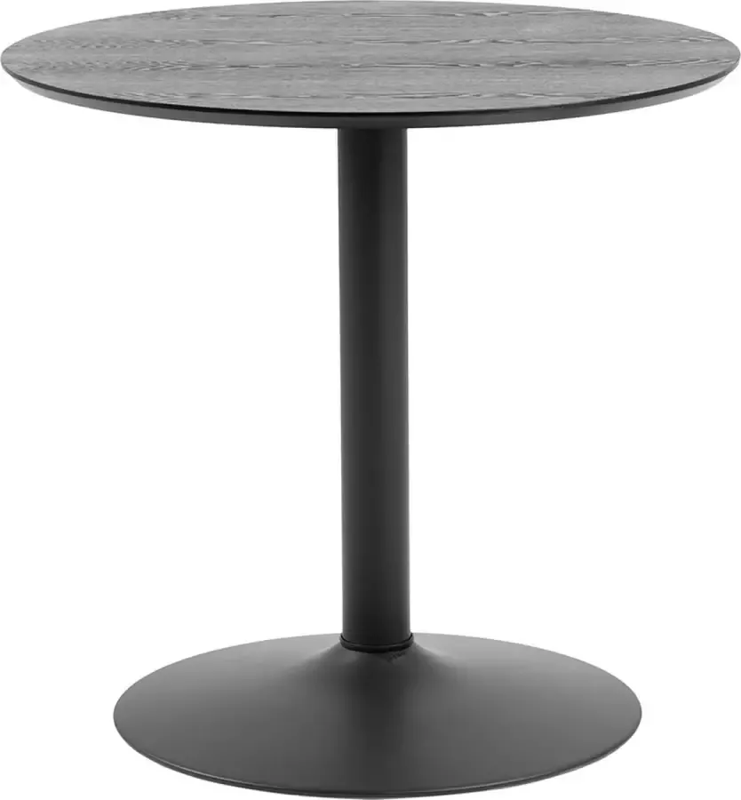 SMUK Eettafel Ø 80 cm Lathan Zwart