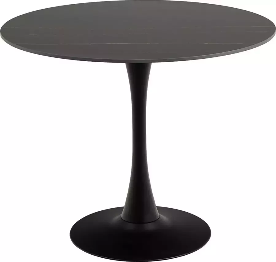 SMUK Eettafel Ø 90 cm Jayden Zwart