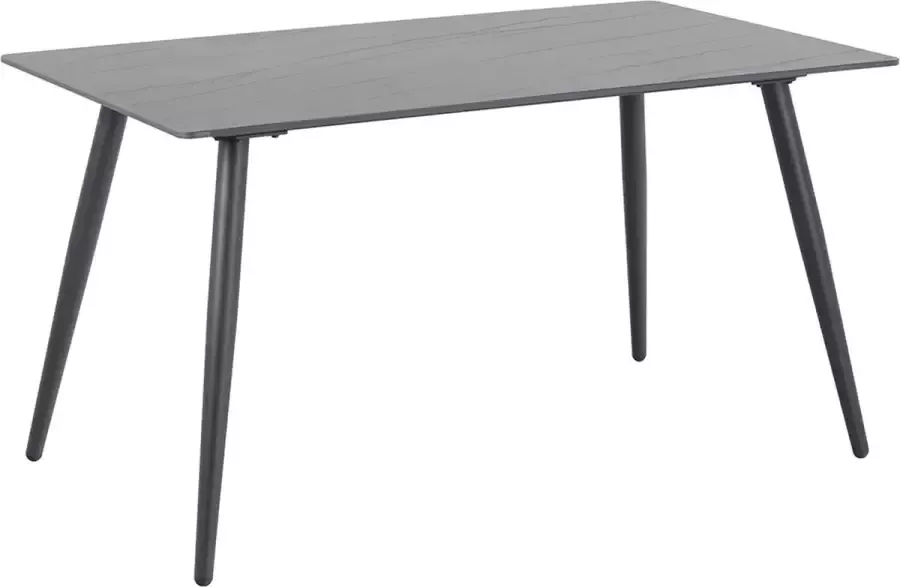 SMUK Kristen Eettafel 140 cm Keramiek Marmer Zwart