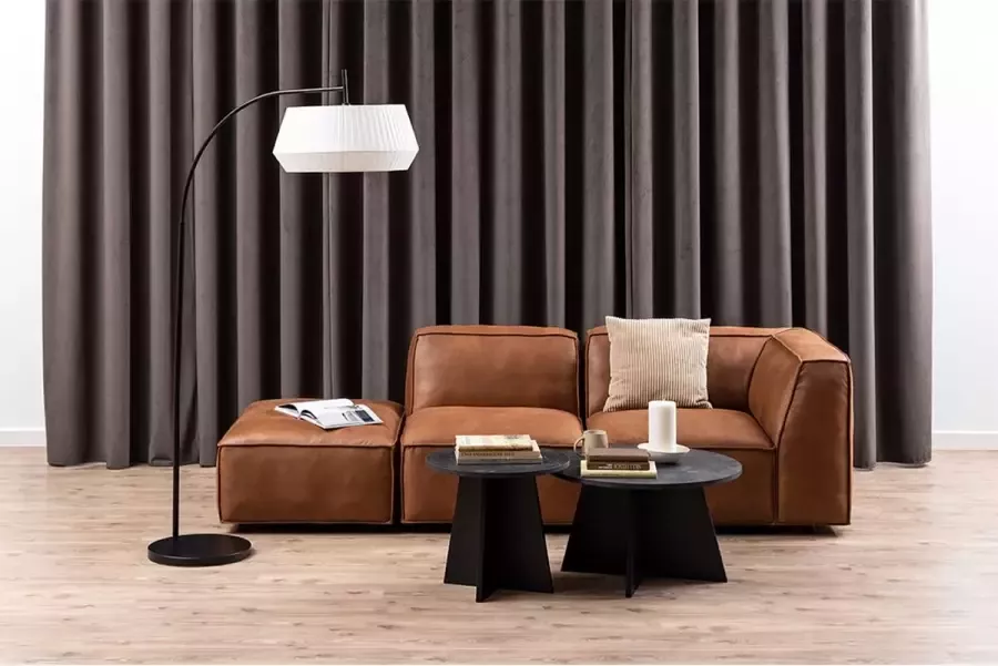 SMUK Salontafel Ø 70 cm Warner Marmer Zwart