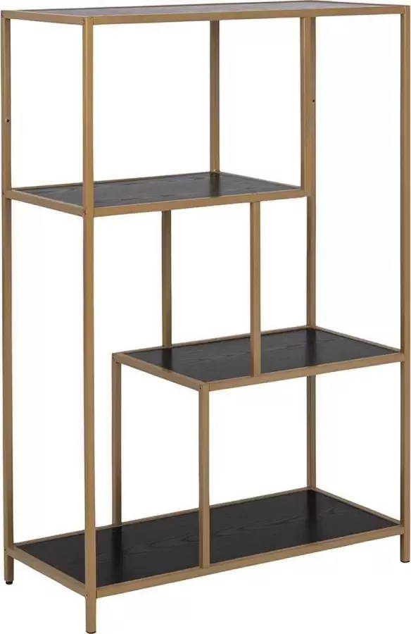 SMUK Stellingkast Chelsea Goud Zwart 77 x 35 x 114 cm