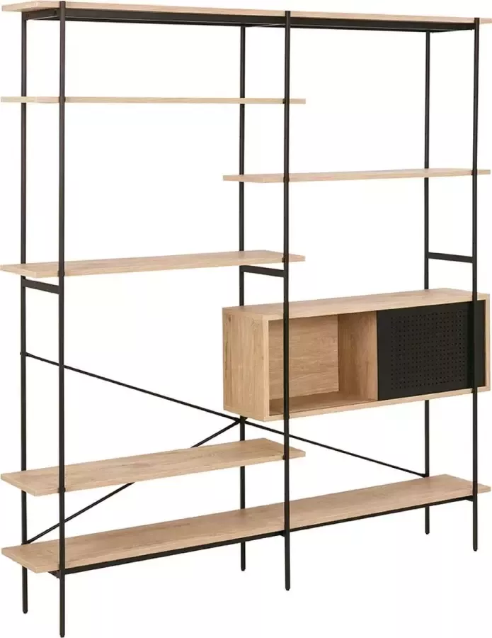 SMUK Stellingkast Kaz Eik Zwart