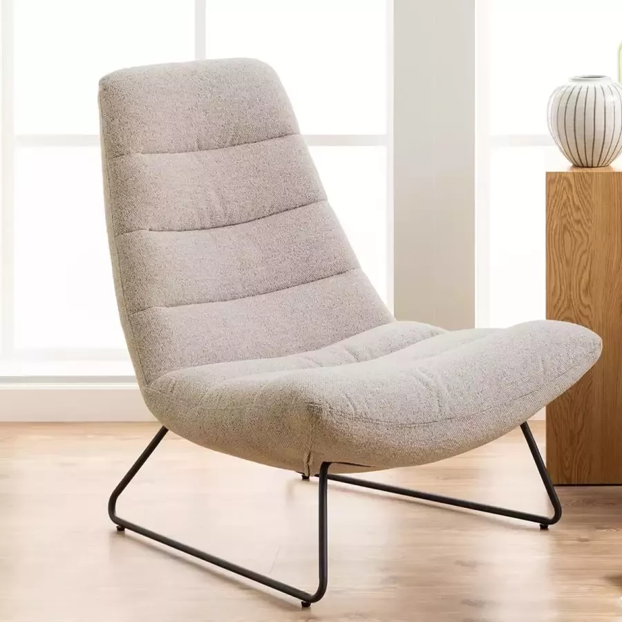 SMUK Stoffen Fauteuil Jasper Beige