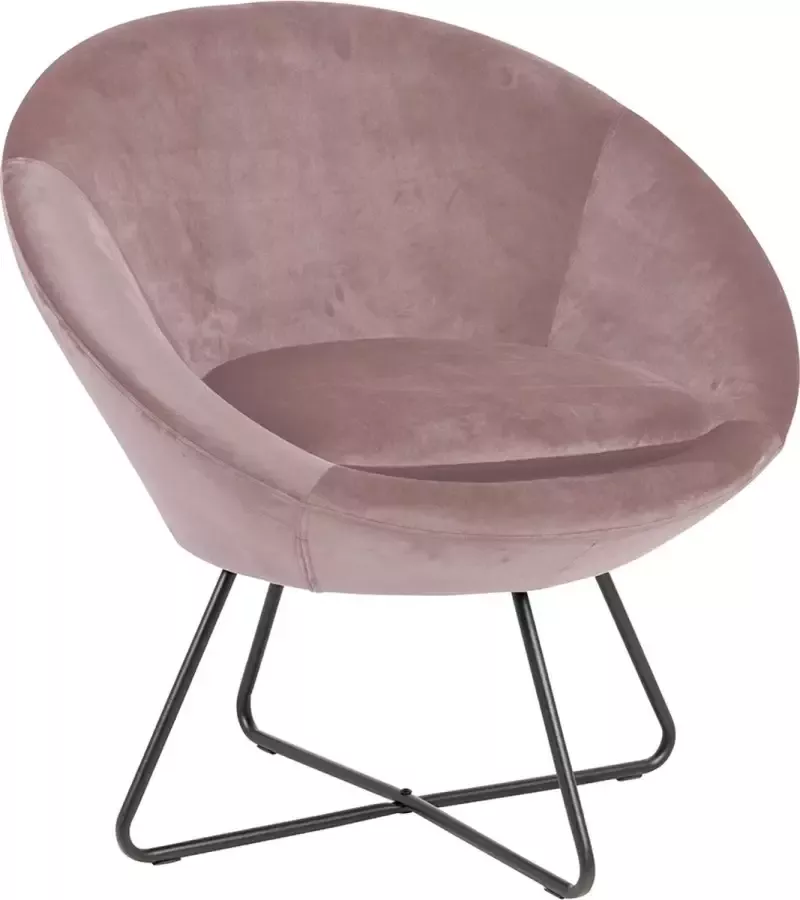 SMUK Velvet Fauteuil Lucena Dusty Rose
