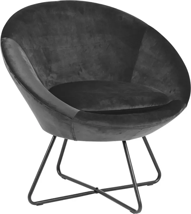 SMUK Velvet Fauteuil Lucena Grijs - Foto 1