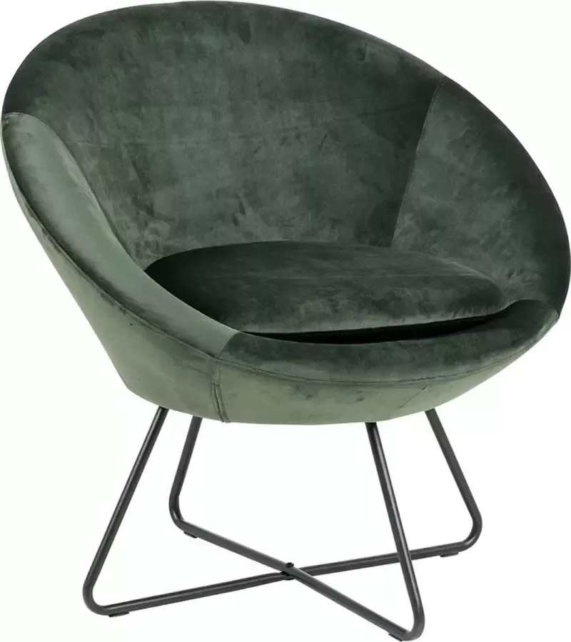 SMUK Velvet Fauteuil Lucena Groen