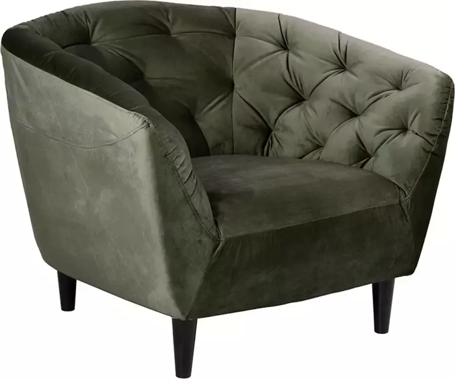 SMUK Velvet Fauteuil Salem Groen