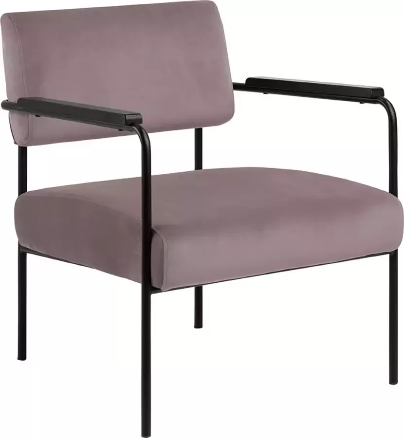 SMUK Velvet Fauteuil Stormy Roze