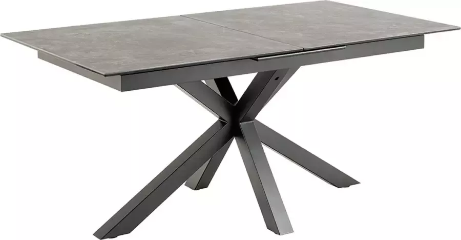 SMUK Verlengbare Eettafel 168-210 cm Kesia Keramiek Zwart