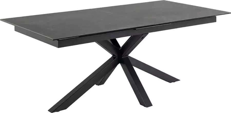 SMUK Verlengbare Eettafel 200-240 cm Kesia Keramiek Zwart