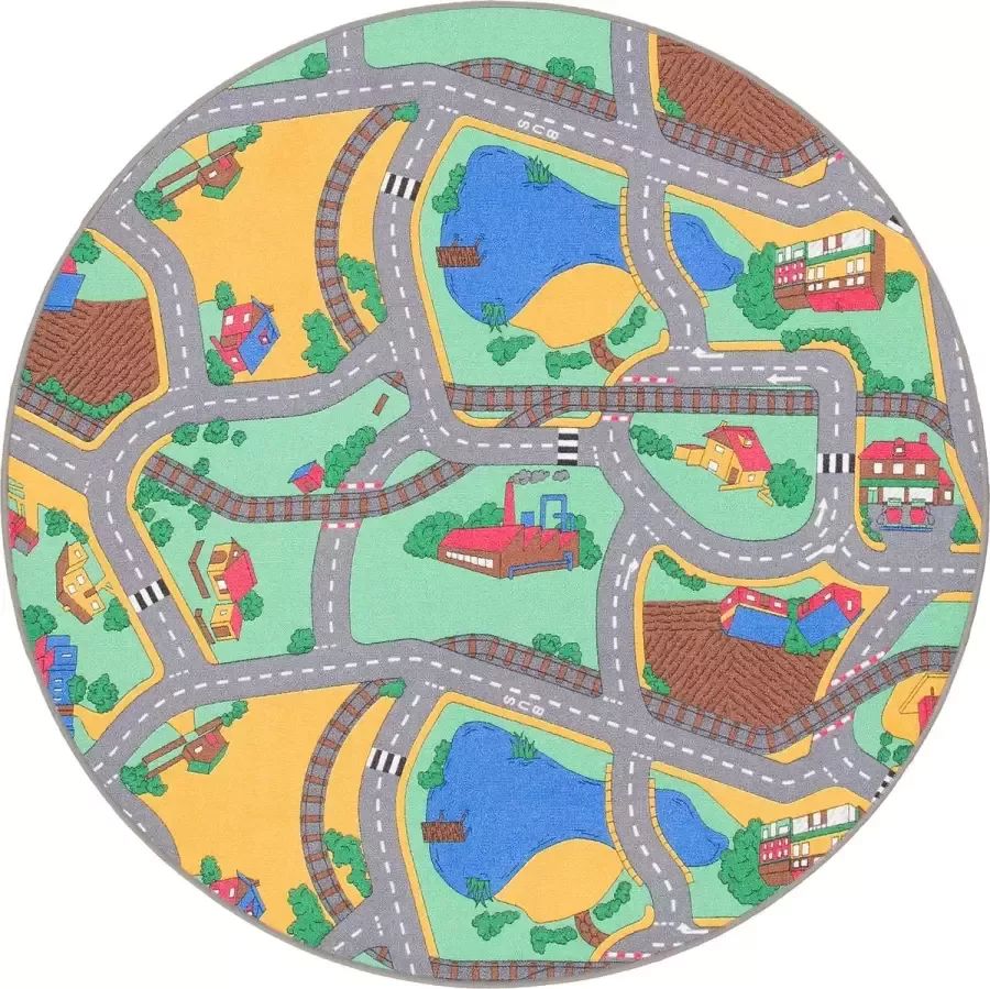 Snapstyle Kinderspeeltapijt Straattapijt Rond