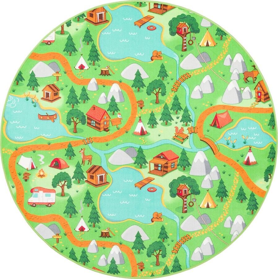 Snapstyle Kinderspeeltapijt Camping Rond