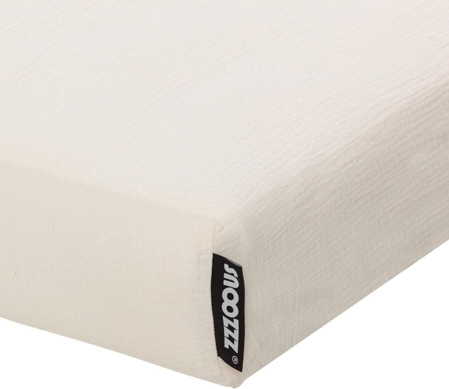 Snoozzz Hoeslaken Ledikant 60x120cm 100% Hydrofiel Katoen Champagne