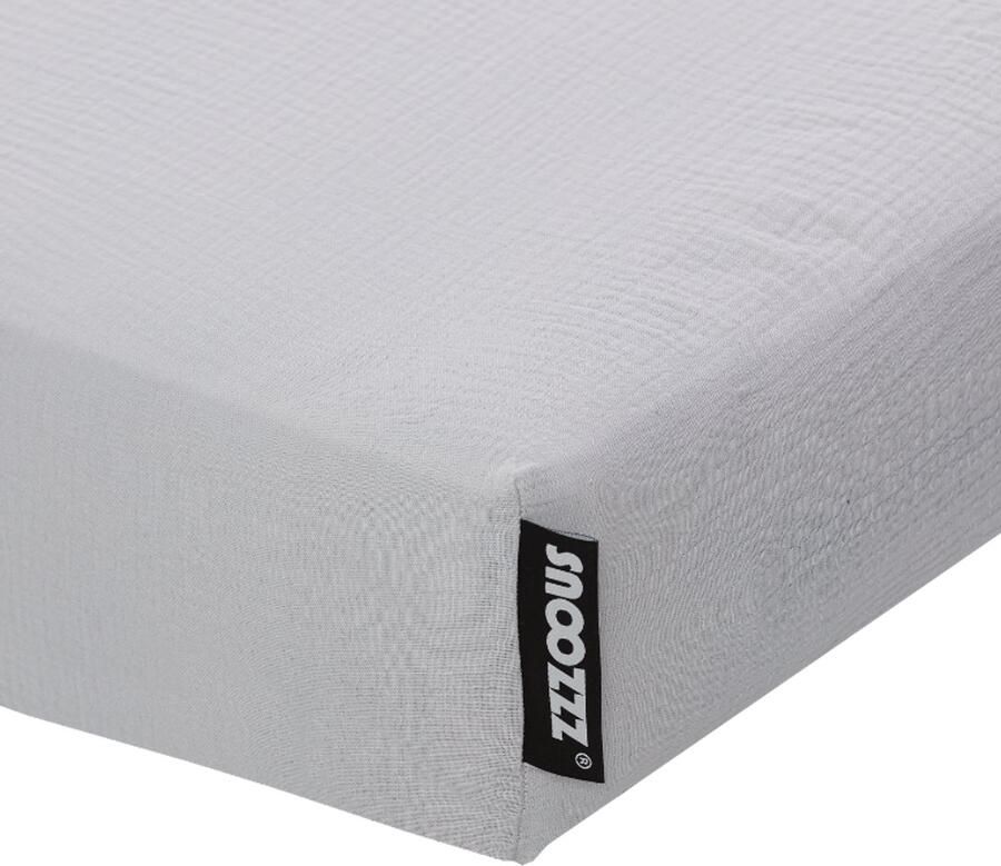 Snoozzz Hoeslaken Ledikant 60x120cm 100% Hydrofiel Katoen Grijs