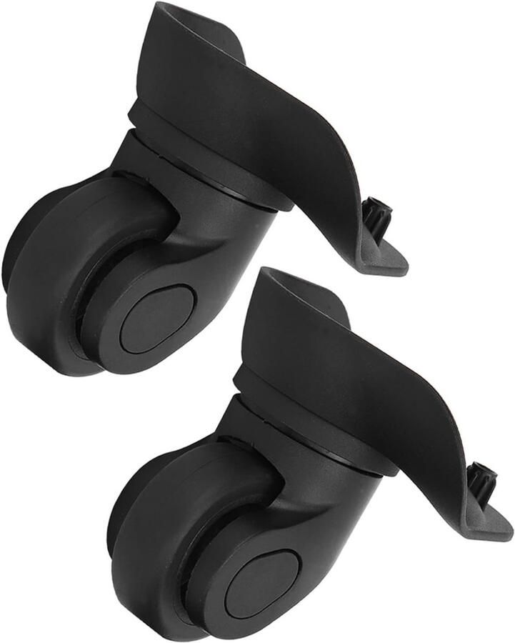 SNQ 1 paar Vervangende bagagewielen Vervangende bagagewielset Bagagewielen met één rij Vervangende bagageen voor buiten Zwart