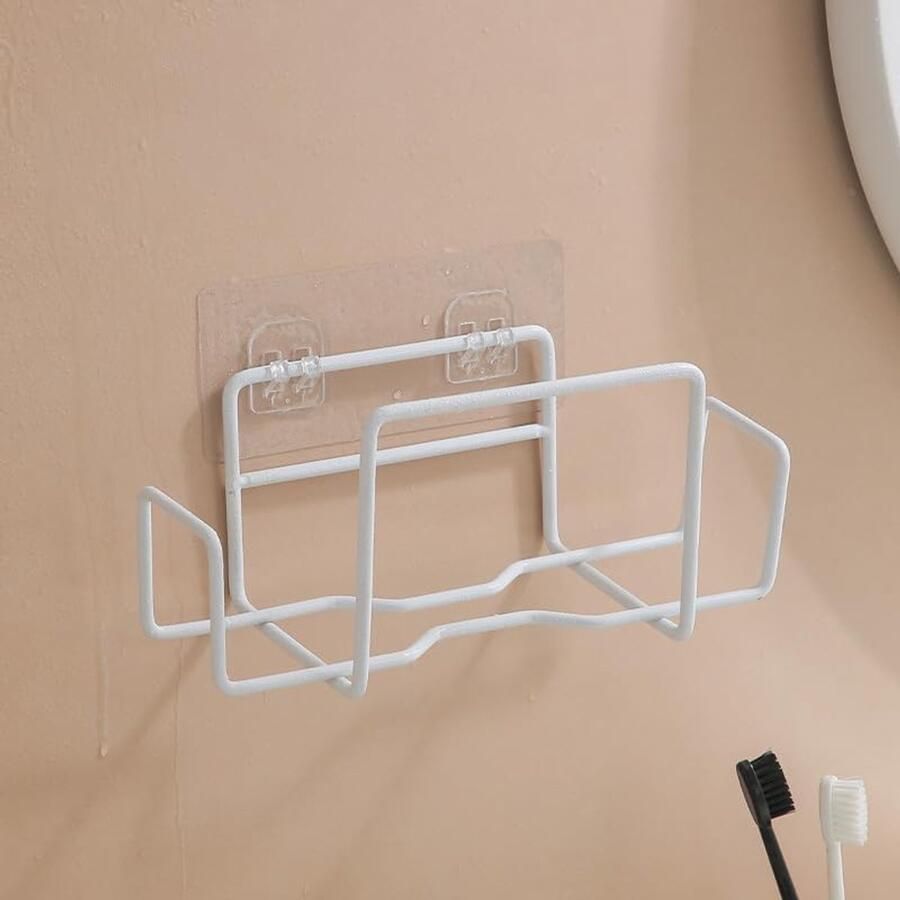 SNQ Papieren handdoekhouder Dispenser voor vochtige doekjes Moderne holle papieren handdoekhouder Wandmontage Papieren handdoekhouder voor badkamer keuken Met geventileerd ontwerp 8 64 inch Wit