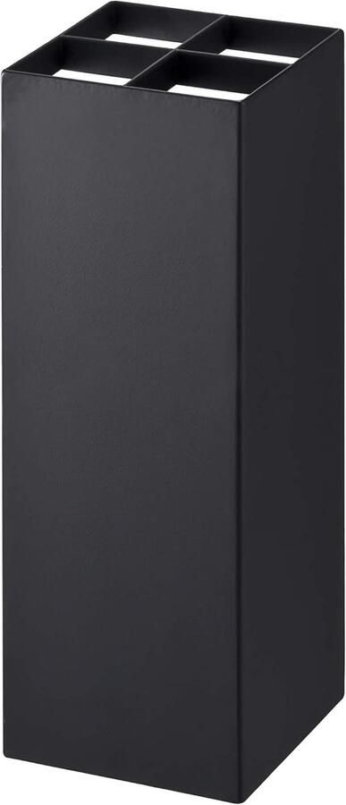 SNQ Paraplubak Opbergbak Op de vloer gemonteerde paraplubak Smeedijzer 11 2×11 3×30 cm Zwart