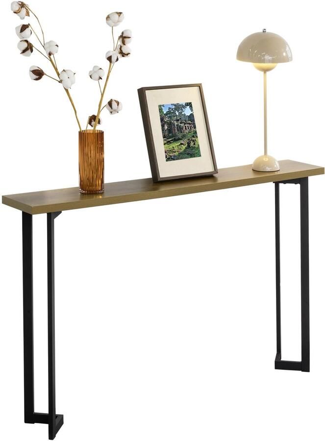 SoBuy Console Tafel Sidetable Wandtafel Haltafel End of Sofa Tafel 120x75x20cm FSB50-PF