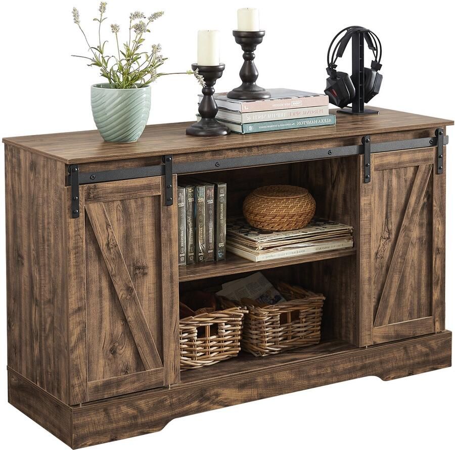 SoBuy FSB60-N Onderkast Wood Composite Buffetkast met Schuifdeur