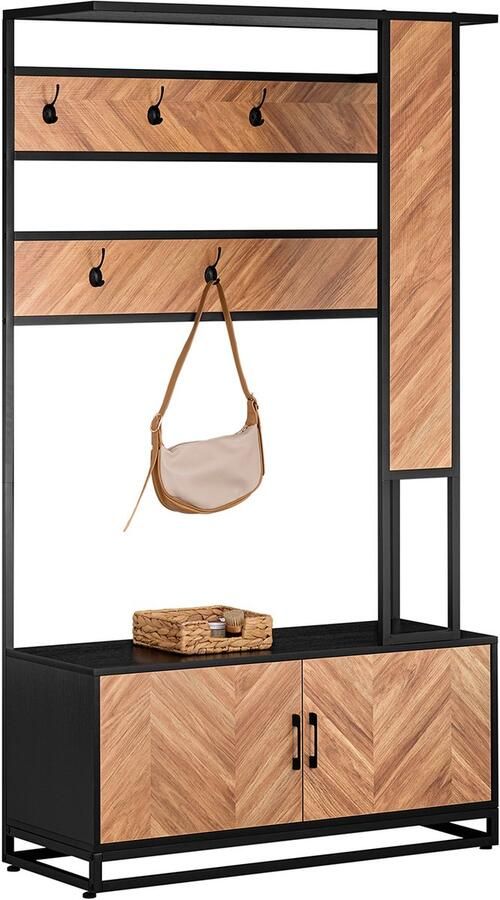 SoBuy FSR194-N Entreekast Opbergbank in Wood Composite