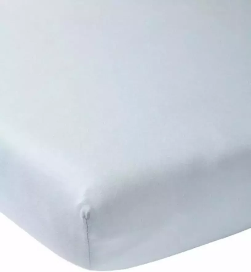 Soco Hoeslaken voor ledikant Jersey 60x120 cm Sky blauw