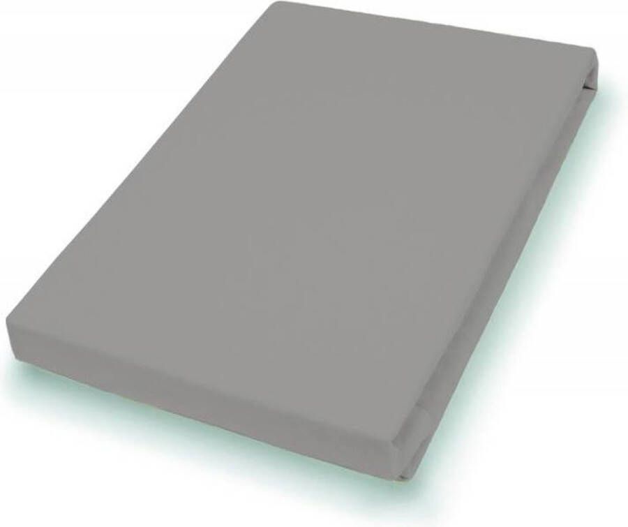 Socratex Hoeslaken Jersey Matras Boxspring incl. Elastaan Geschikt voor 140x200 t m 160x220 cm Twee-persoons Antraciet