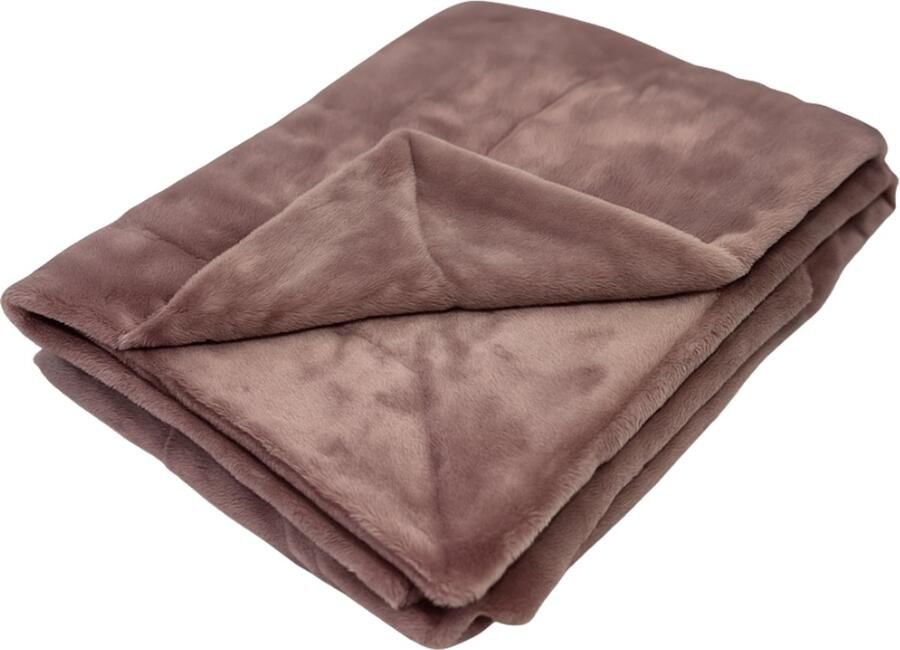Sofaas FluFF Plaid – Oud Roze – 150×200 cm – Luxe Fleece Deken – Faux Rabbit Fur – Super Zacht en Warm – Plaid voor Bank en Bed