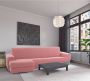 Sofaskins Hoes voor chaise longue met korte linkerarm NIAGARA 210 340 cm Licht Roze - Thumbnail 1