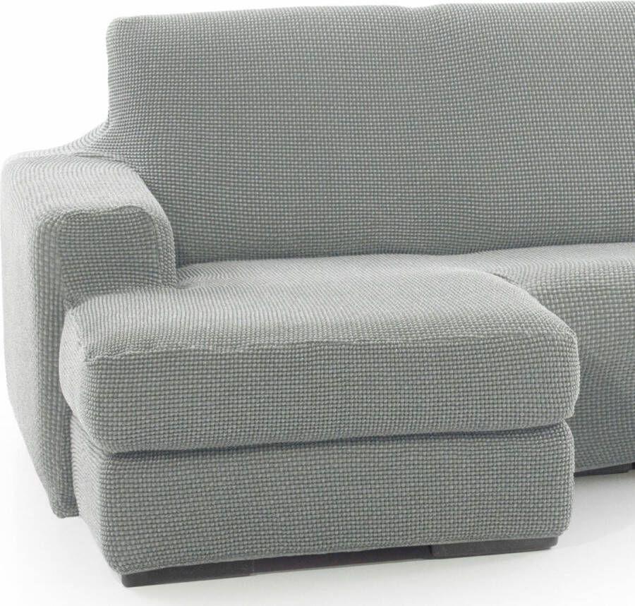 Sofaskins Hoes voor chaise longue met korte linkerarm NIAGARA 210 340 cm Lichtgrijs