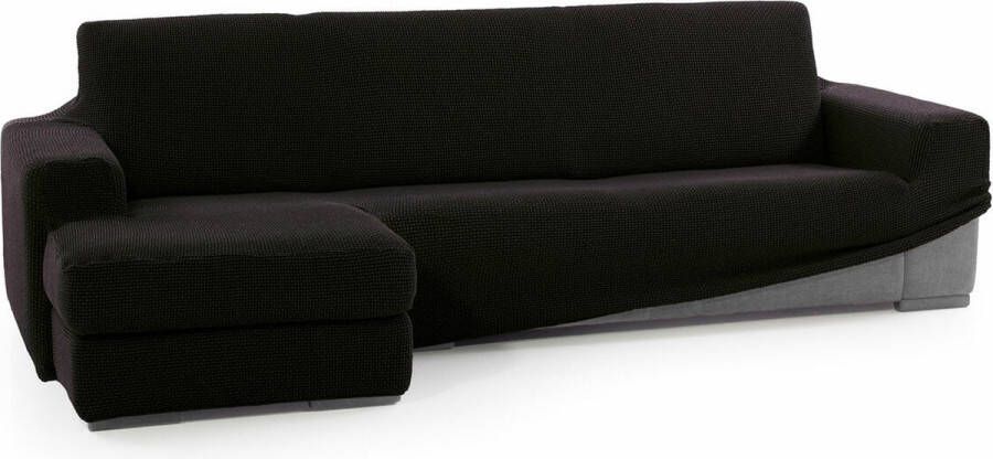 Sofaskins Hoes voor chaise longue met korte linkerarm NIAGARA 210 340 cm Zwart