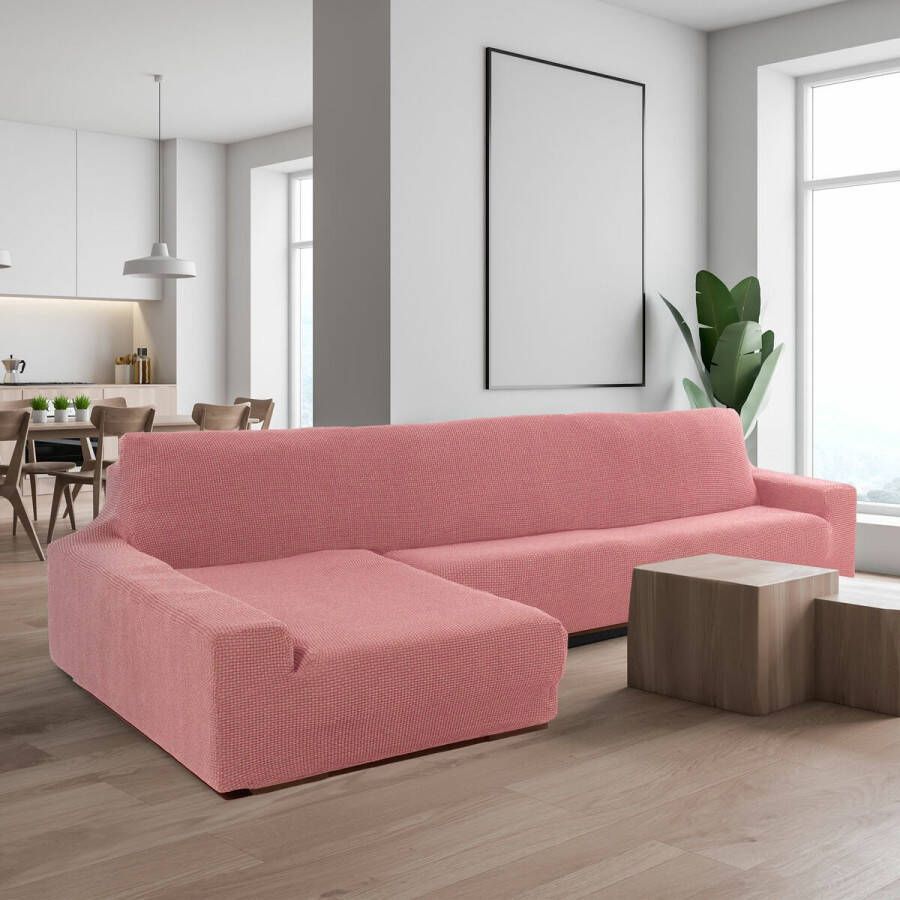 Sofaskins Cover for chaise longue with long left arm NIAGARA 210 340 cm Licht Roze