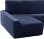 Sofaskins Hoes voor chaise longue met lange linkerarm NIAGARA 210 340 cm Marineblauw - Thumbnail 1