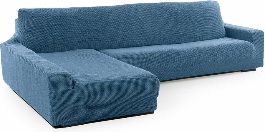 Sofaskins Hoes voor chaise longue met lange linkerarm NIAGARA 210 340 cm Celeste