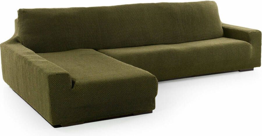 Sofaskins Hoes voor chaise longue met lange linkerarm NIAGARA 210 340 cm Groen