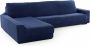 Sofaskins Hoes voor chaise longue met lange linkerarm NIAGARA 210 340 cm Marineblauw - Thumbnail 2