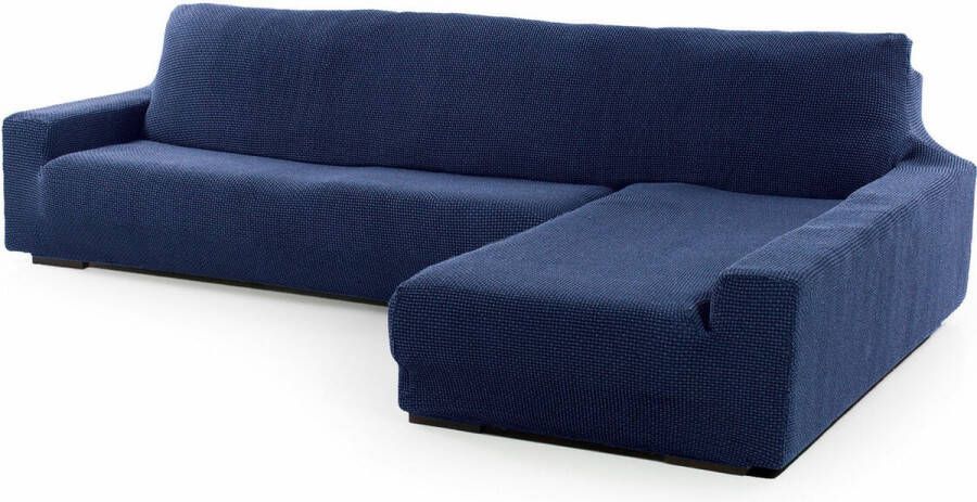 Sofaskins Hoes voor chaise longue met lange rechterarm NIAGARA 210 340 cm Marineblauw