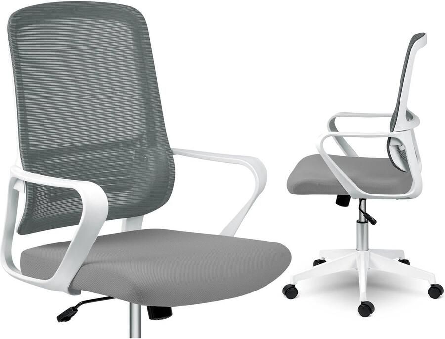 Sofotel Bureaustoel met mesh Wizo grijs-wit