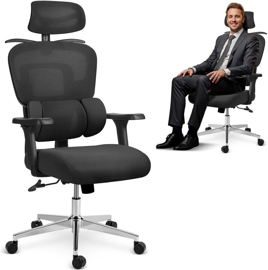 Sofotel Bureaustoel met microgaas Talin zwart