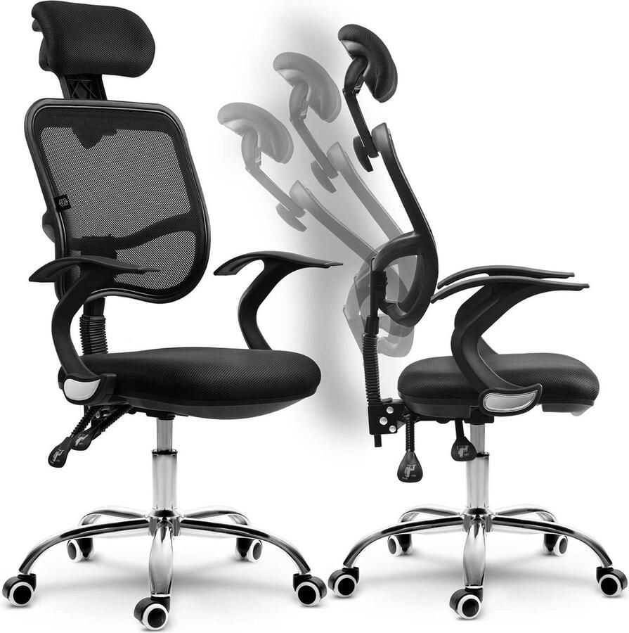 Sofotel Ryga micromesh bureaustoel zwart