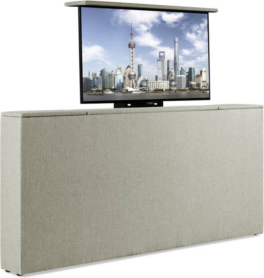 Soft bedden Bedonderdeel TV-Lift meubel Voetbord Max. 43 inch TV 170 breed x85x21 Lentegroen