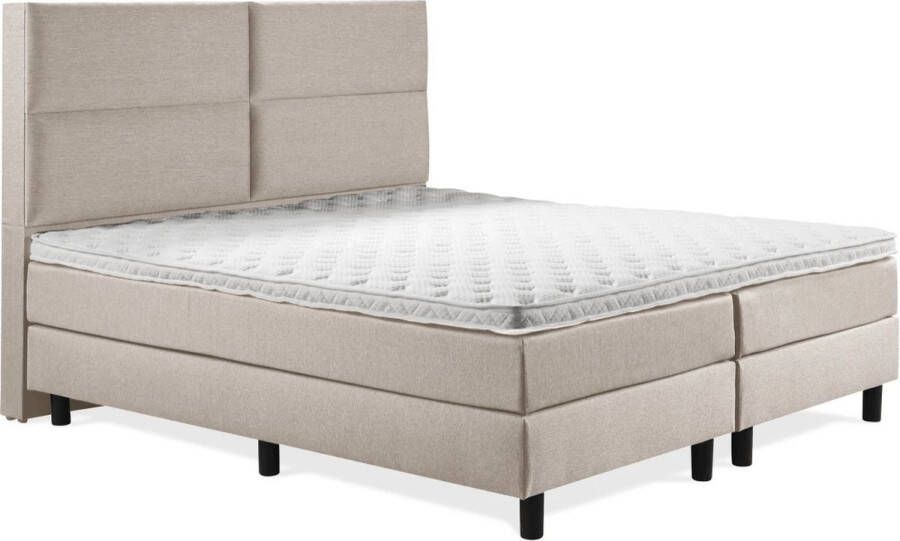 Soft bedden Boxspring Luxe 140x220 4 vlaks beige