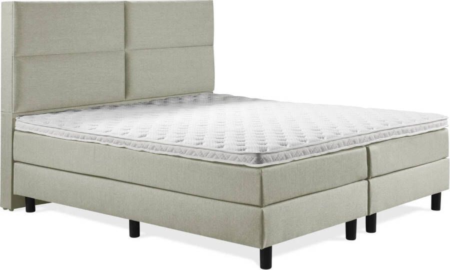 Soft bedden Boxspring Luxe 140x220 4 vlaks Groen